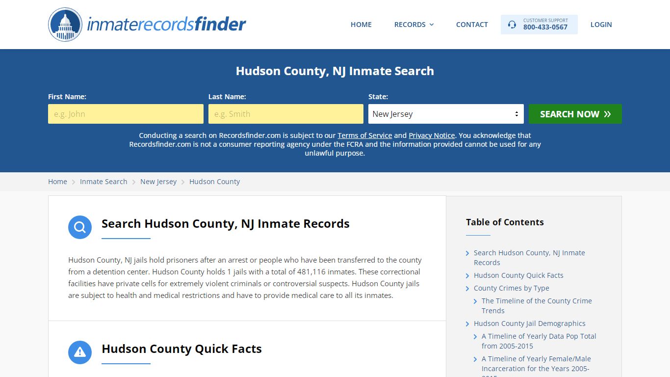 Hudson County, NJ Inmate Lookup & Jail Records Online