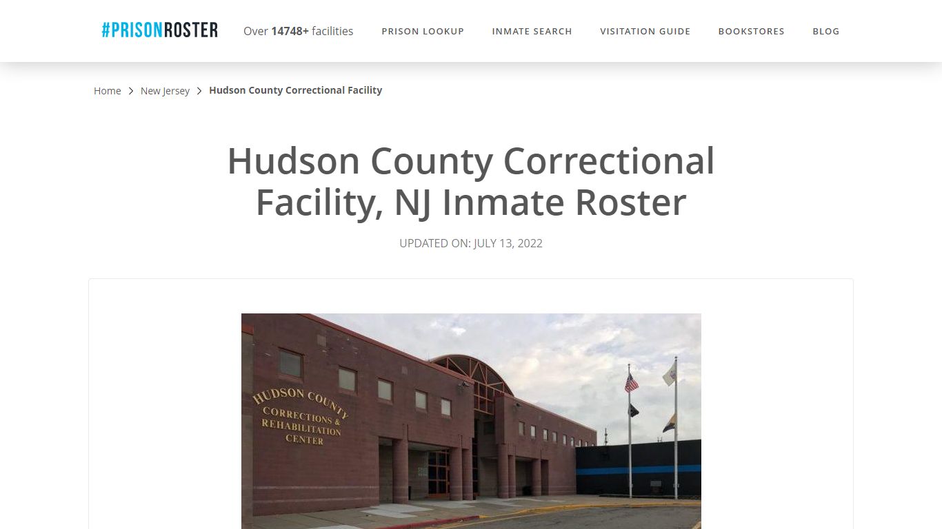 Hudson County Correctional Facility, NJ Inmate Roster
